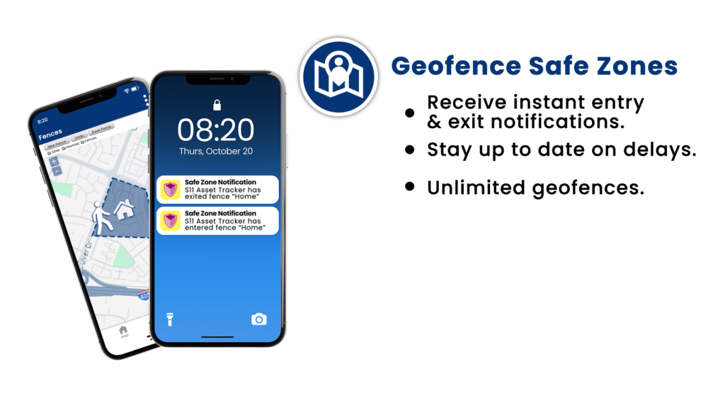 S11 Asset Tracker Geofence Safe Zones