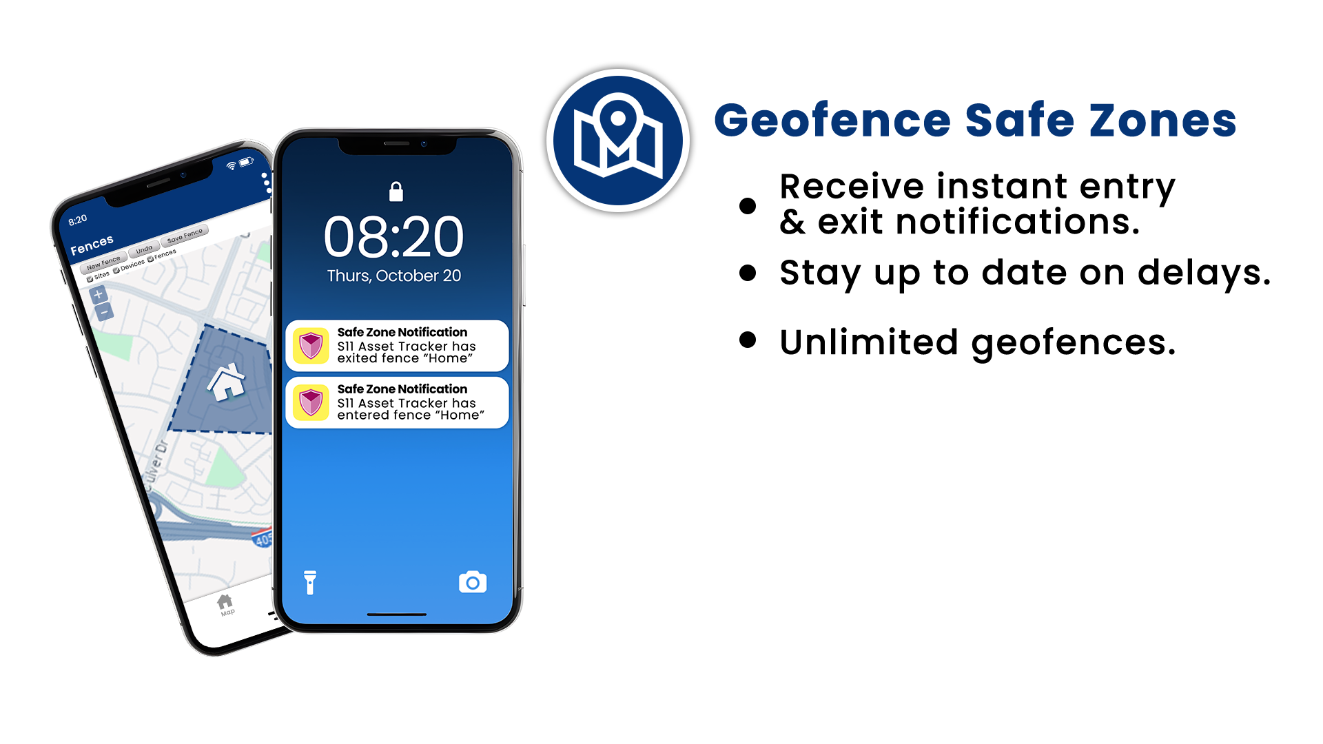 S11 Asset Tracker Geofence Safe Zones