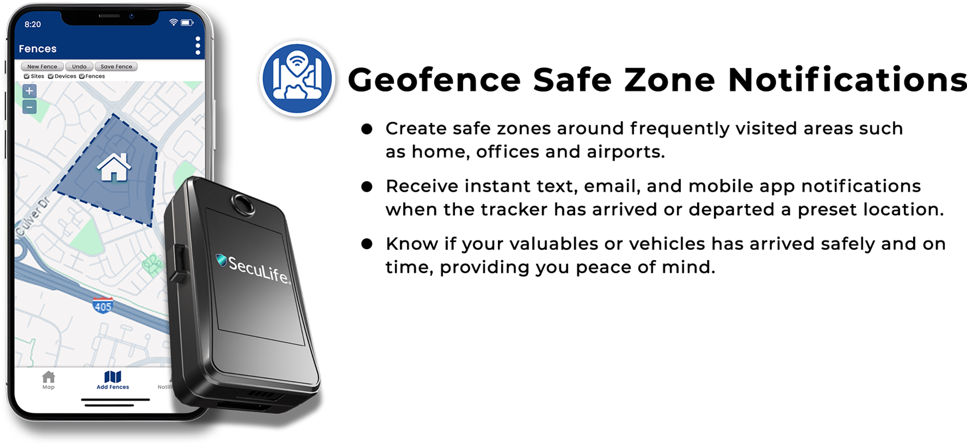 Geofence Safe Zone Notification