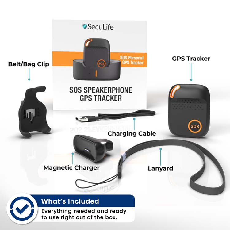 Seculife S4 Personal GPS & Fall Alert Device For Seniors