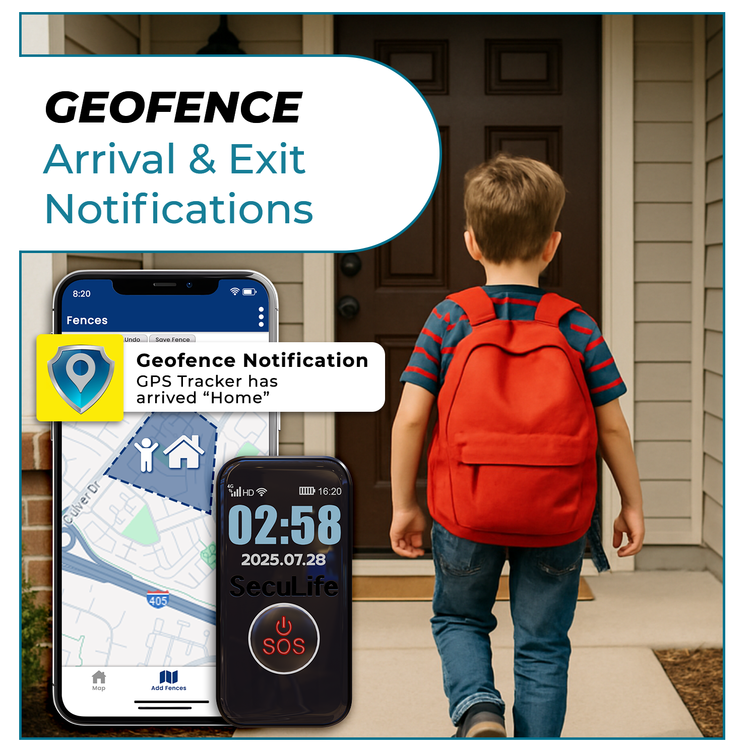 kids s8 pendant geofence