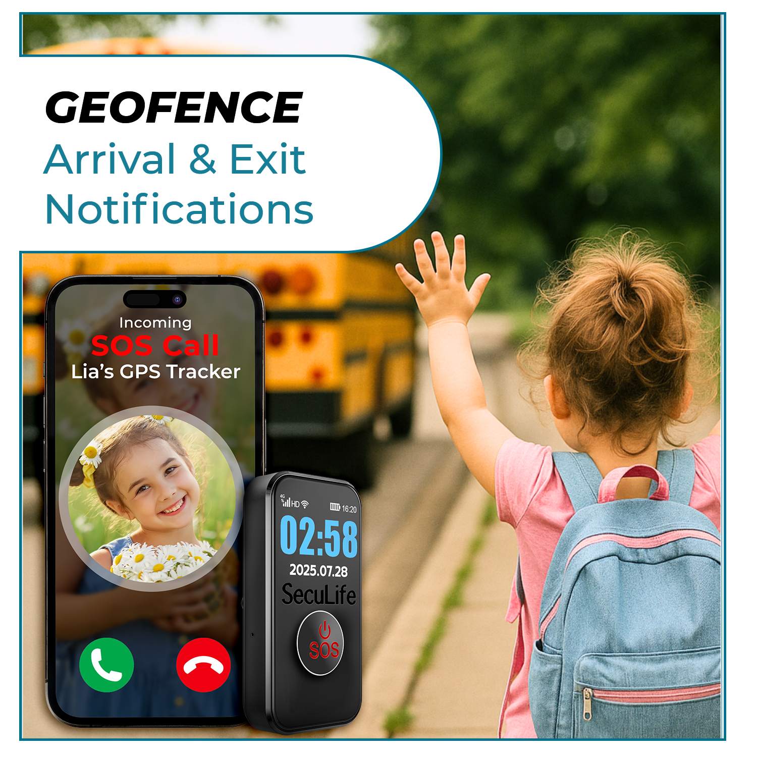 kids s8 pendant sos button