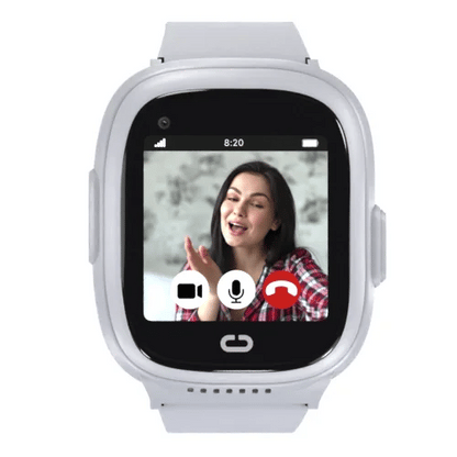 Kids GPS smartwatch showing live video calling screen with two-way
communication and parental control safety features