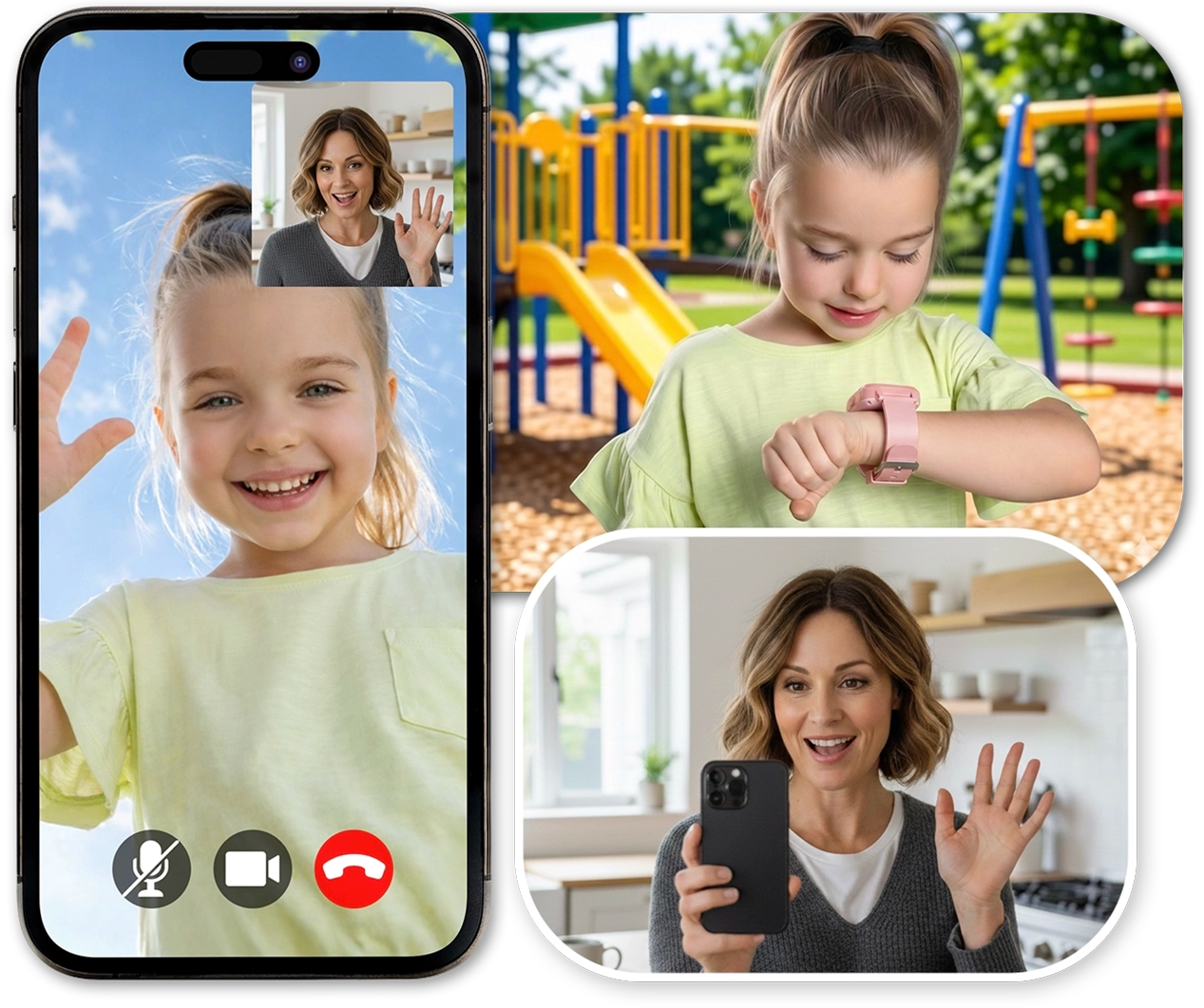 Boys and girls kids GPS smartwatch with two-way voice and video calling, parental
control app, geofencing alerts and safe communication without internet or social
media access