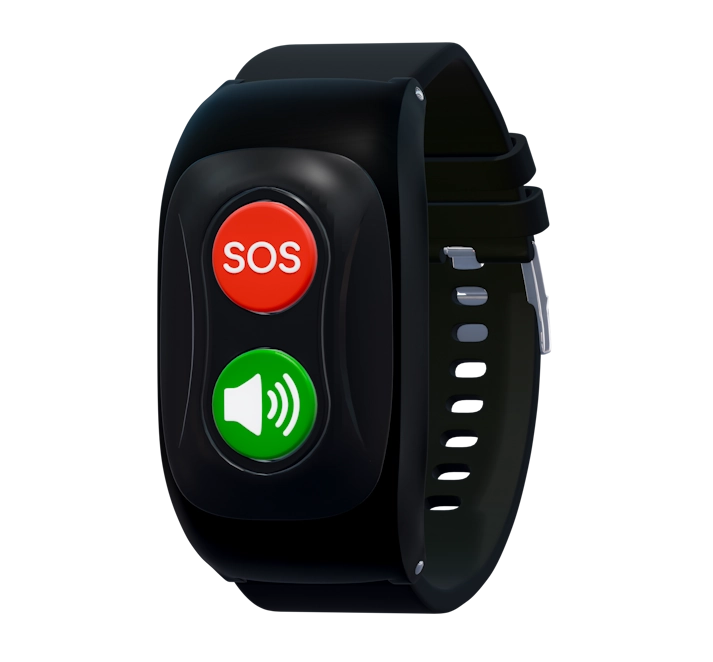 Elderly men and women gps medical fall detection SOS wristband with GPS
tracking for elderly living alone, wearable medical alert device with emergency panic
button and caregiver mobile app monitoring.