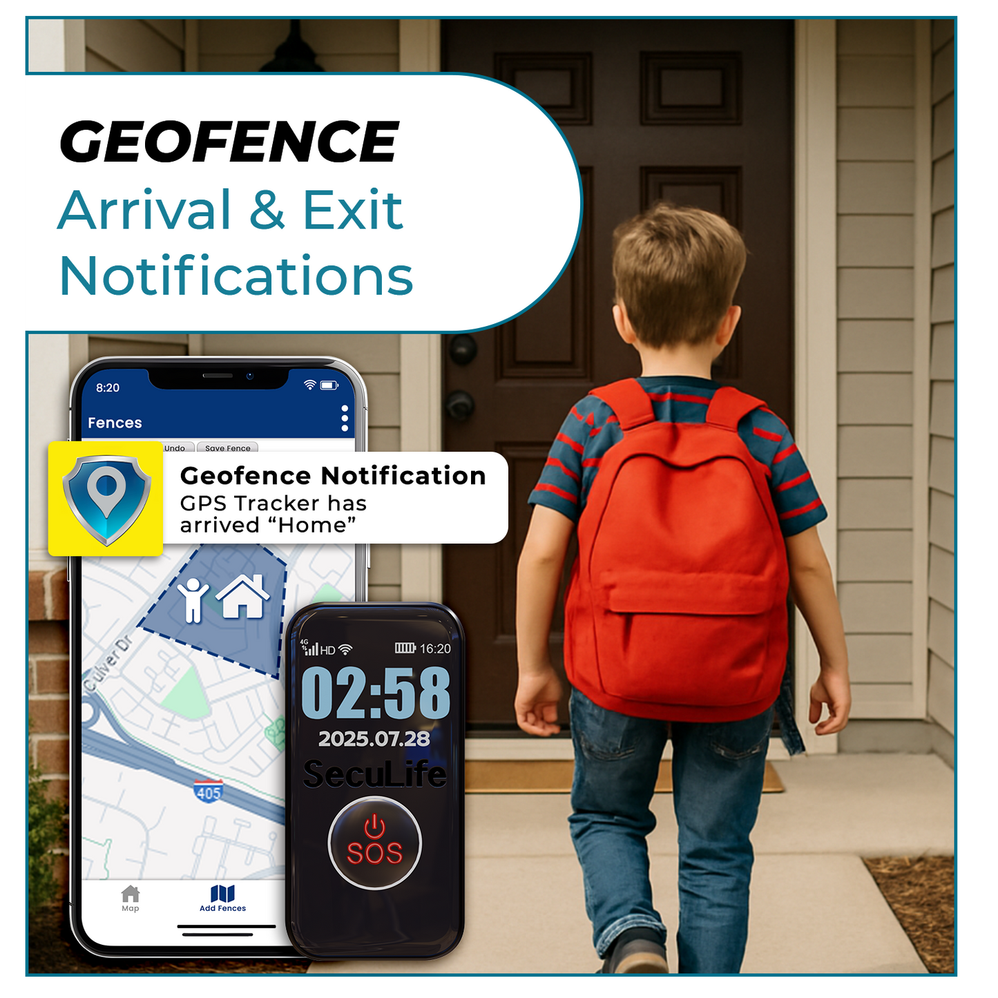 kids s8 pendant geofence