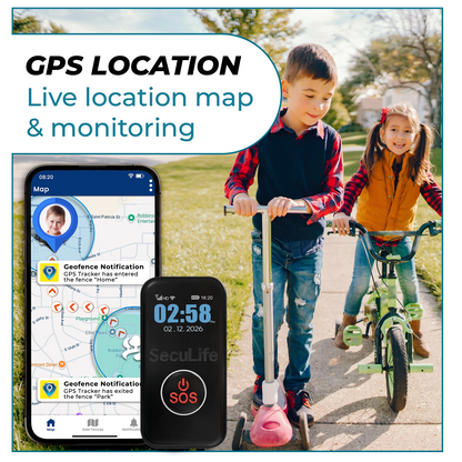 SecuLife Kids GPS Wearable Safety Pendant