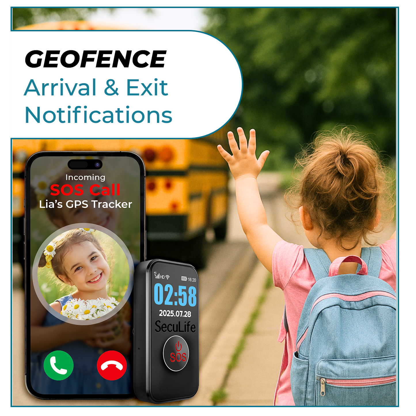 kids s8 pendant sos button